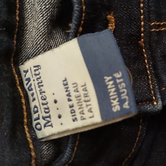 OLD NAVY Maternity Side Panel Dark Wash Skinny Jeans - Picture 4 of 13